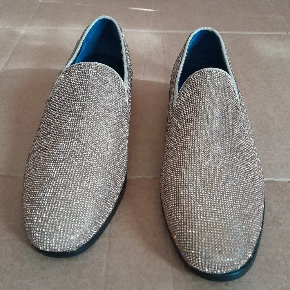 SP by St Patrick Men Shimmering Slip on Formal Dress Shoes Size 12